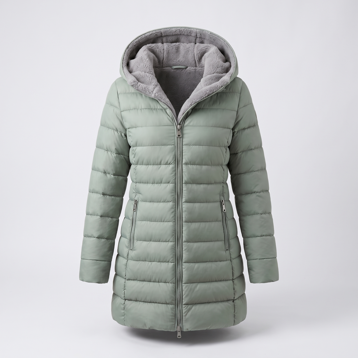Winterjacke Damen mit Kapuze und Reißverschluss | A&B - 5 - Annoboutique