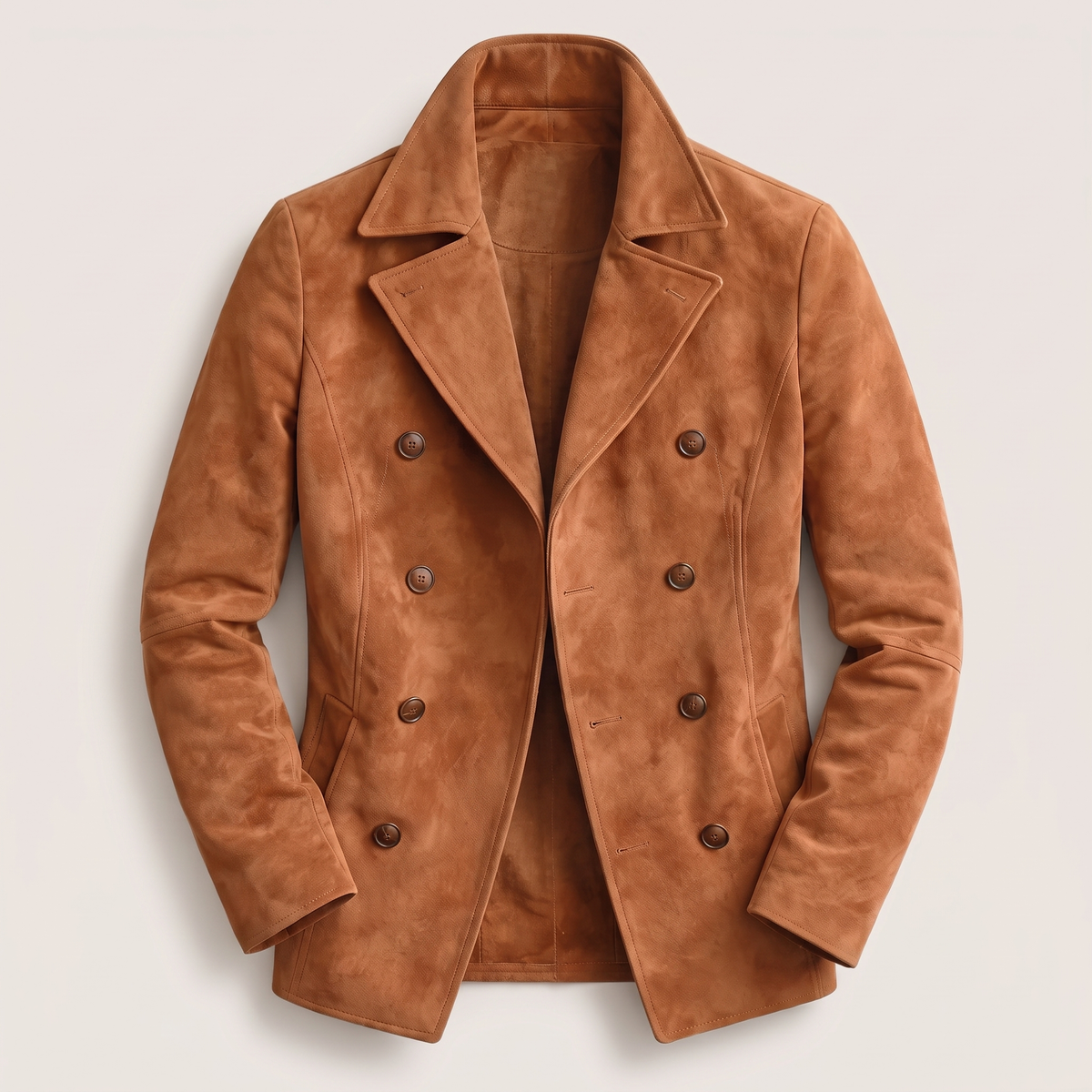 Herrenjacke mit doppelter Knopfreihe und klassischem Revers | A&B - 4 - Annoboutique