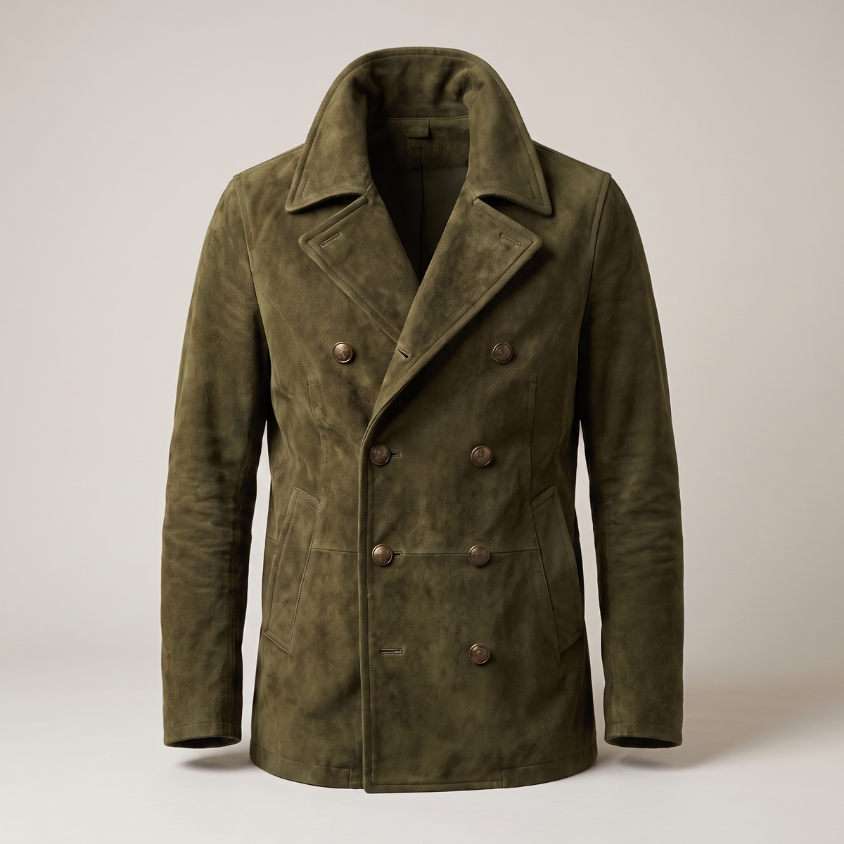 Herrenjacke mit doppelter Knopfreihe und klassischem Revers | A&B - 5 - Annoboutique