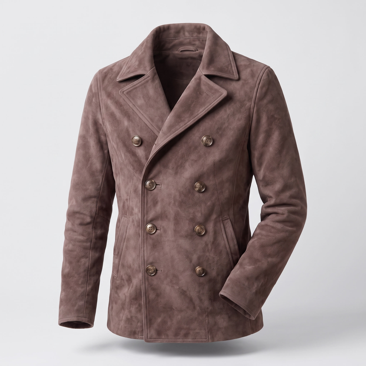 Herrenjacke mit doppelter Knopfreihe und klassischem Revers | A&B - 6 - Annoboutique
