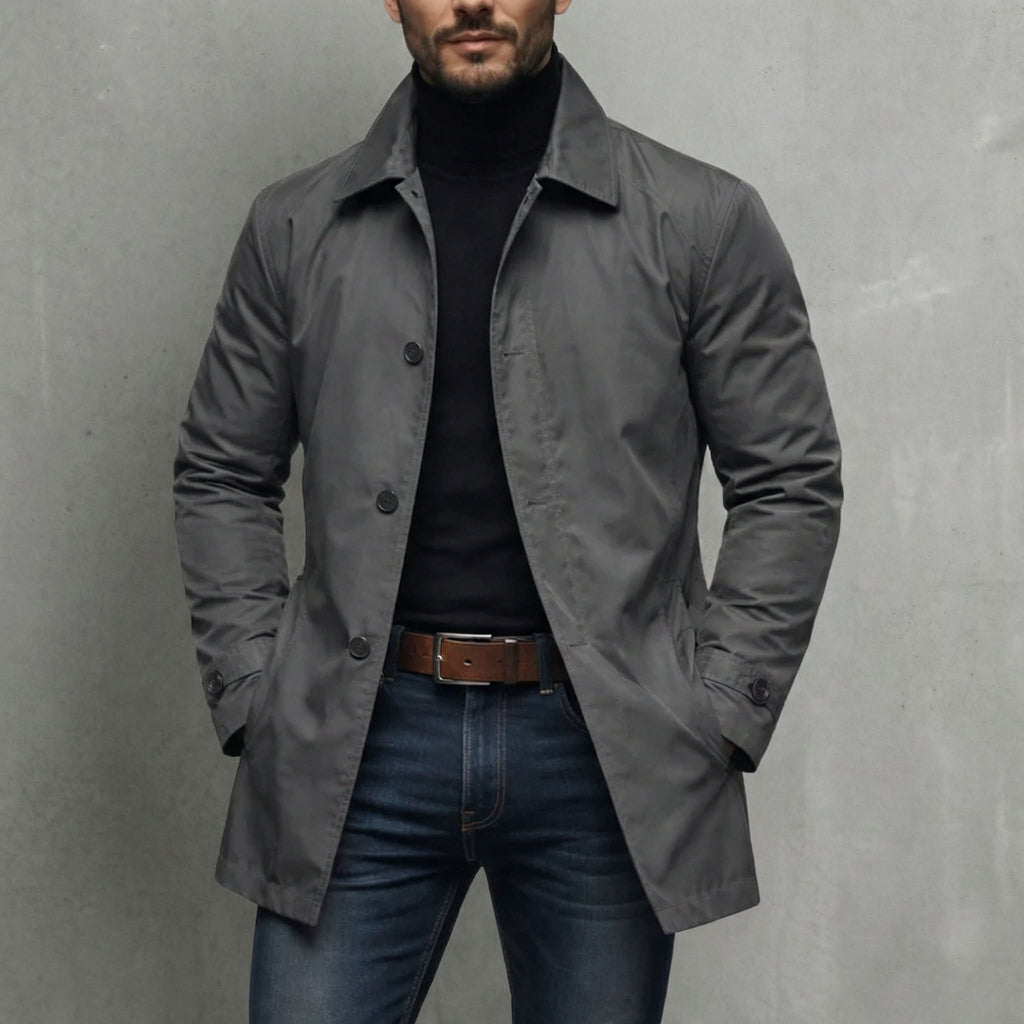 Herrenjacke mit klassischem Schnitt und praktischen Taschen | A&B - 1 - Annoboutique