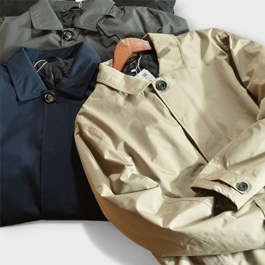 Herrenjacke mit klassischem Schnitt und praktischen Taschen | A&B - 9 - Annoboutique