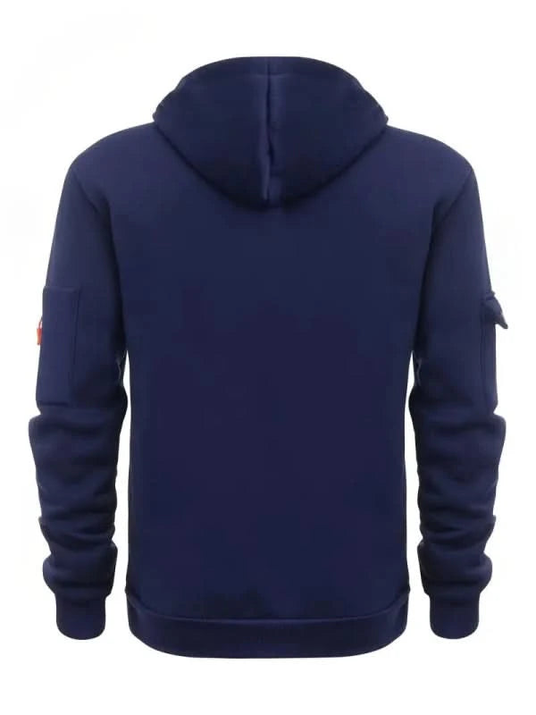Herren Hoodie mit praktischen Reißverschlusstaschen und modernem Schnitt | A&B - 4 - Annoboutique