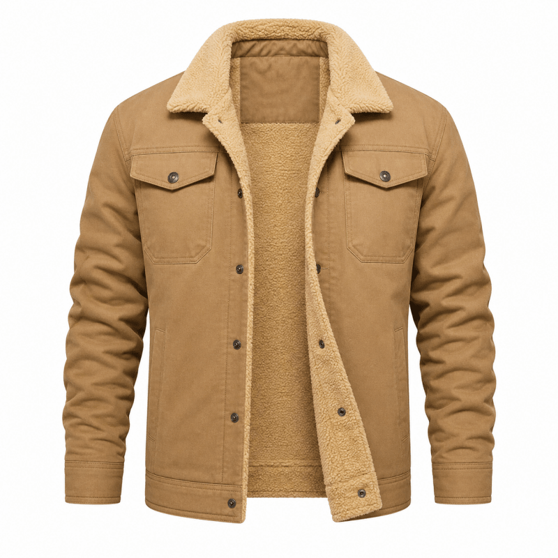 Herrenjacke mit lässigem Schnitt und praktischen Taschen | A&B - 5 - Annoboutique