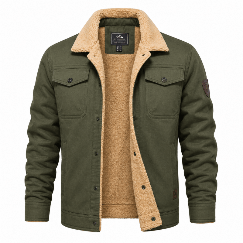Herrenjacke mit lässigem Schnitt und praktischen Taschen | A&B - 11 - Annoboutique