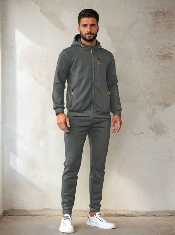 Herren Hoodie mit praktischen Taschen und Kapuze | A&B - 8 - Annoboutique