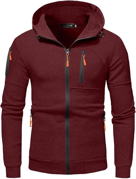 Herren Hoodie mit praktischen Taschen und Kapuze | A&B - 9 - Annoboutique