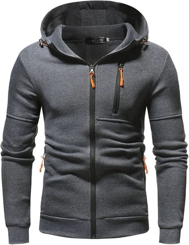 Herren Hoodie mit praktischen Taschen und Kapuze | A&B - 11 - Annoboutique