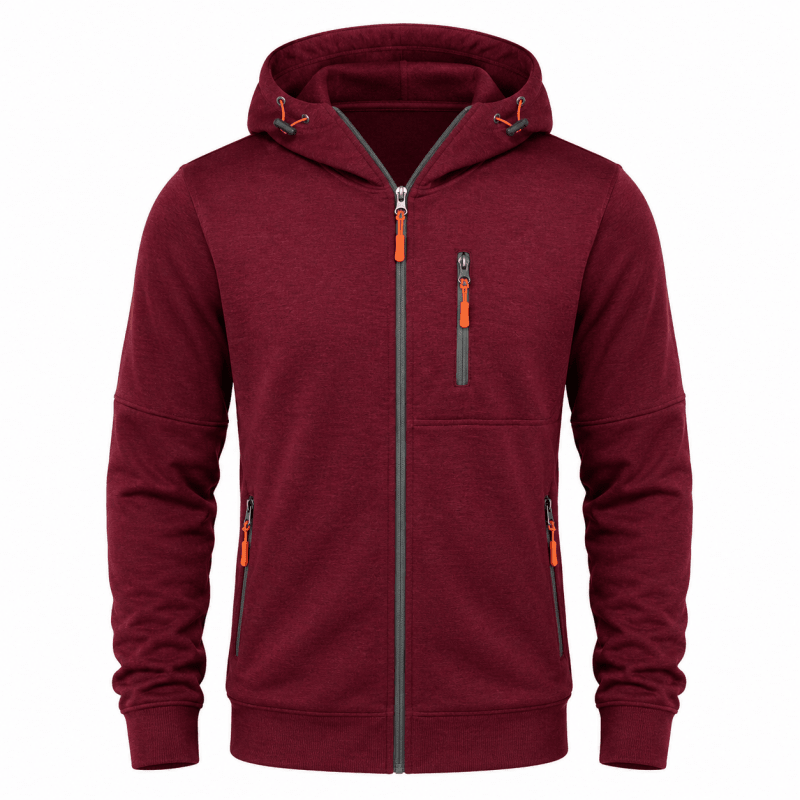 Herren Hoodie mit praktischen Taschen und Kapuze | A&B - 18 - Annoboutique