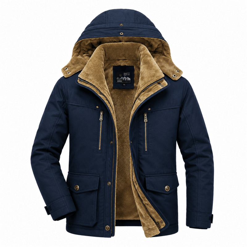 Herrenjacke mit Kapuze und praktischen Taschen | A&B - 6 - Annoboutique