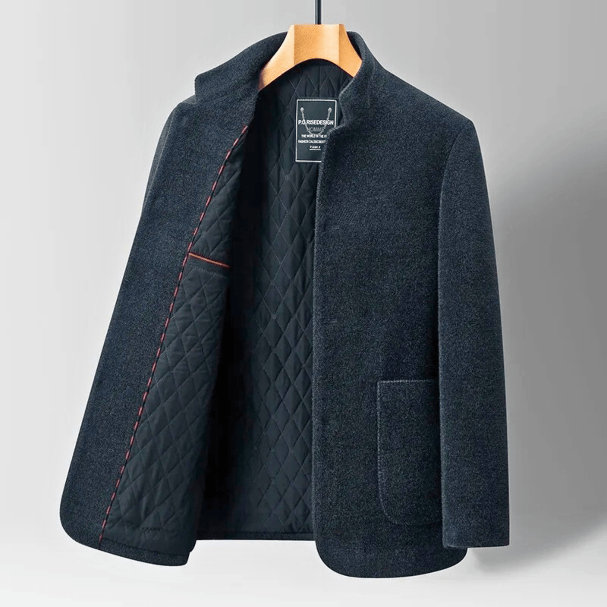 Jacket Herren mit modernem Stehkragen und lässiger Passform | A&B - 1 - Annoboutique