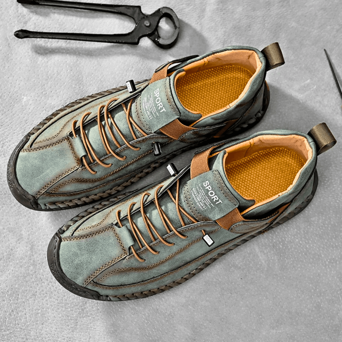 Herren Sneaker mit praktischem Klettverschluss und sportlichem Design | A&B - 6 - Annoboutique