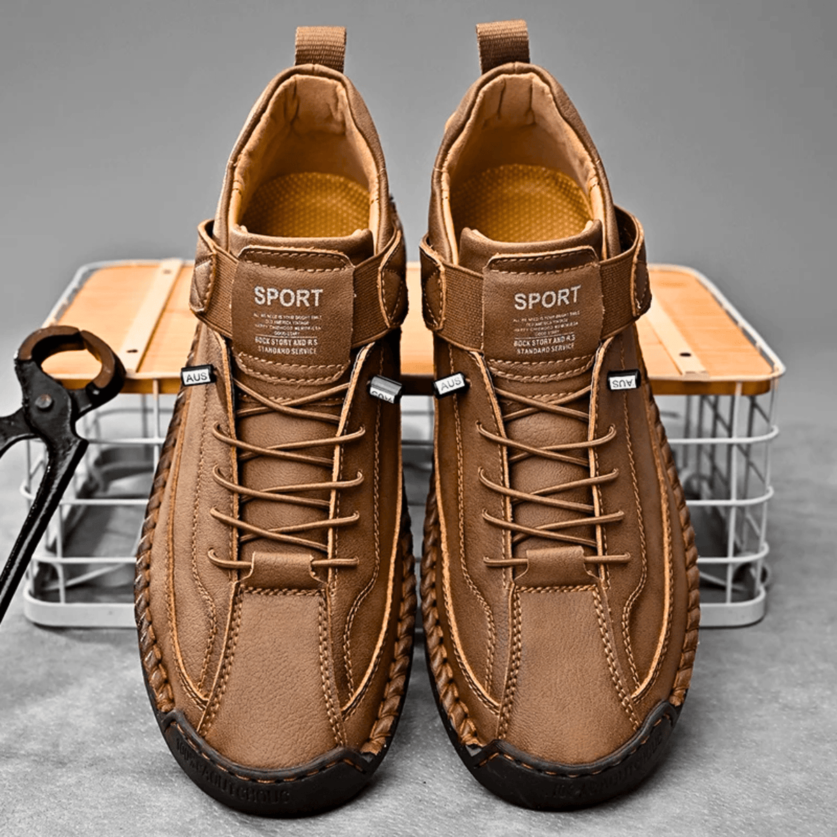 Herren Sneaker mit praktischem Klettverschluss und sportlichem Design | A&B - 7 - Annoboutique