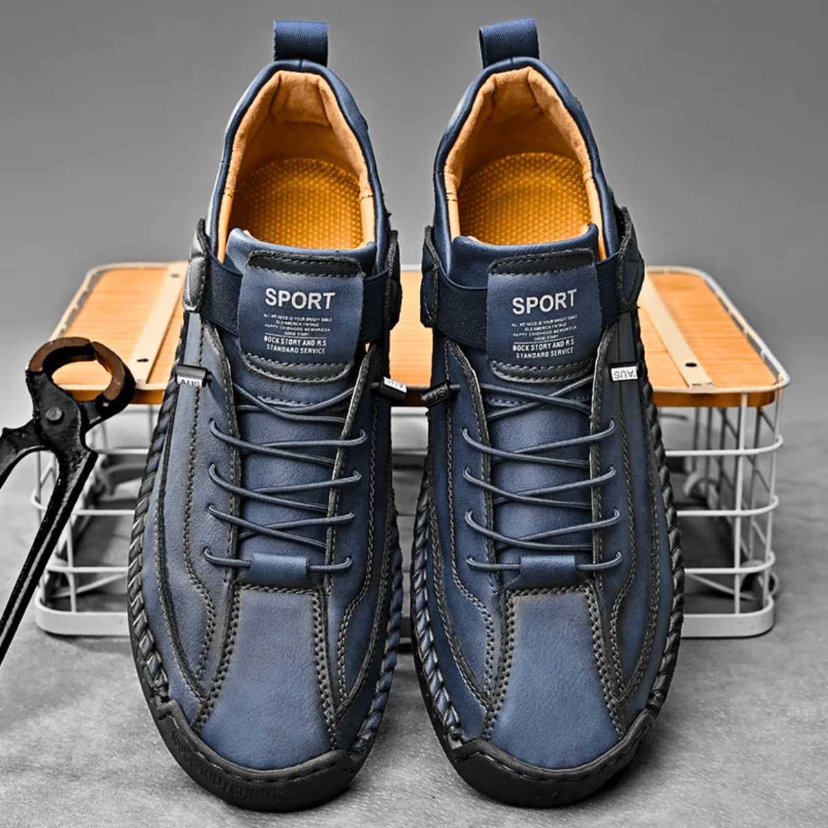 Herren Sneaker mit praktischem Klettverschluss und sportlichem Design | A&B - 11 - Annoboutique