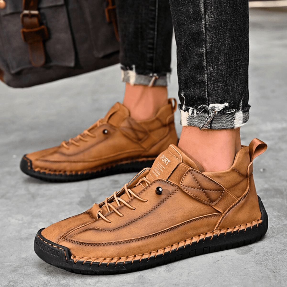 Herren Sneaker mit praktischem Klettverschluss und sportlichem Design | A&B - 16 - Annoboutique