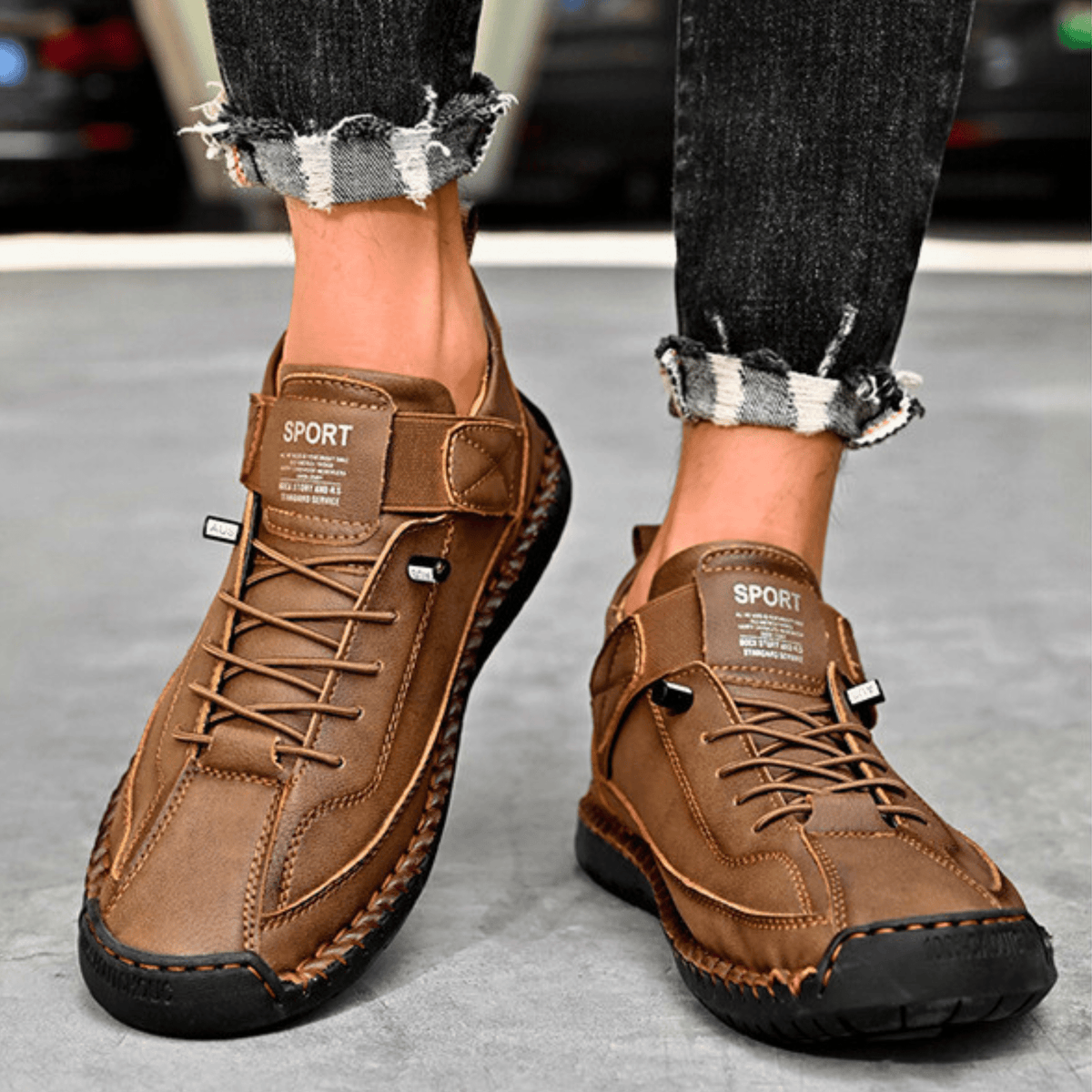 Herren Sneaker mit praktischem Klettverschluss und sportlichem Design | A&B - 18 - Annoboutique