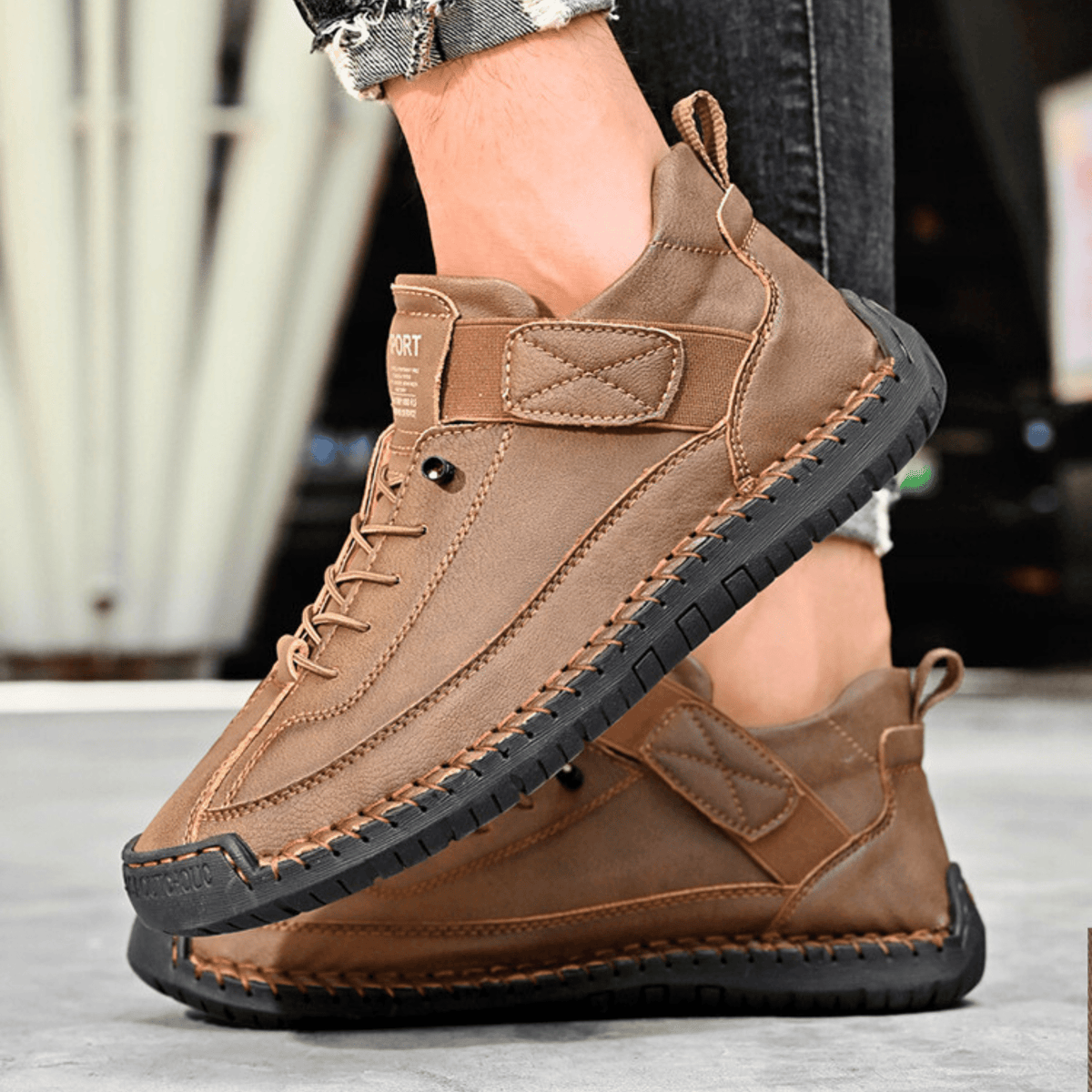 Herren Sneaker mit praktischem Klettverschluss und sportlichem Design | A&B - 19 - Annoboutique