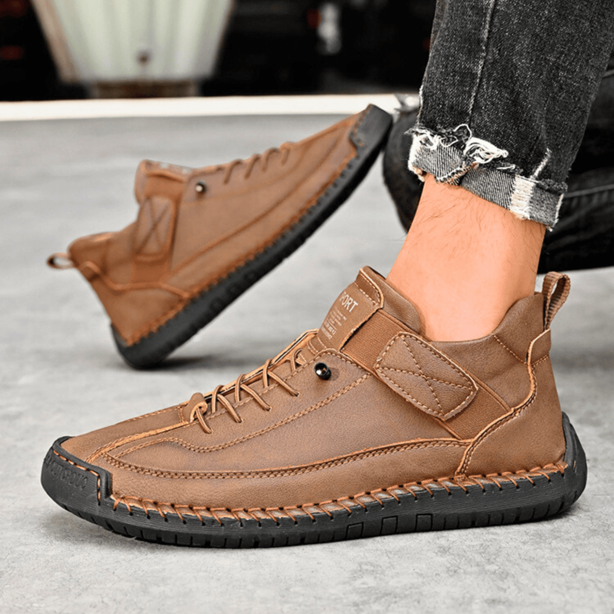 Herren Sneaker mit praktischem Klettverschluss und sportlichem Design | A&B - 20 - Annoboutique
