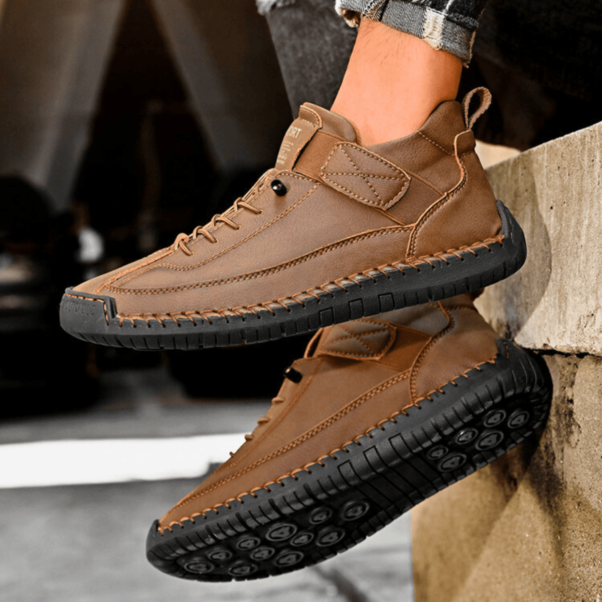 Herren Sneaker mit praktischem Klettverschluss und sportlichem Design | A&B - 21 - Annoboutique
