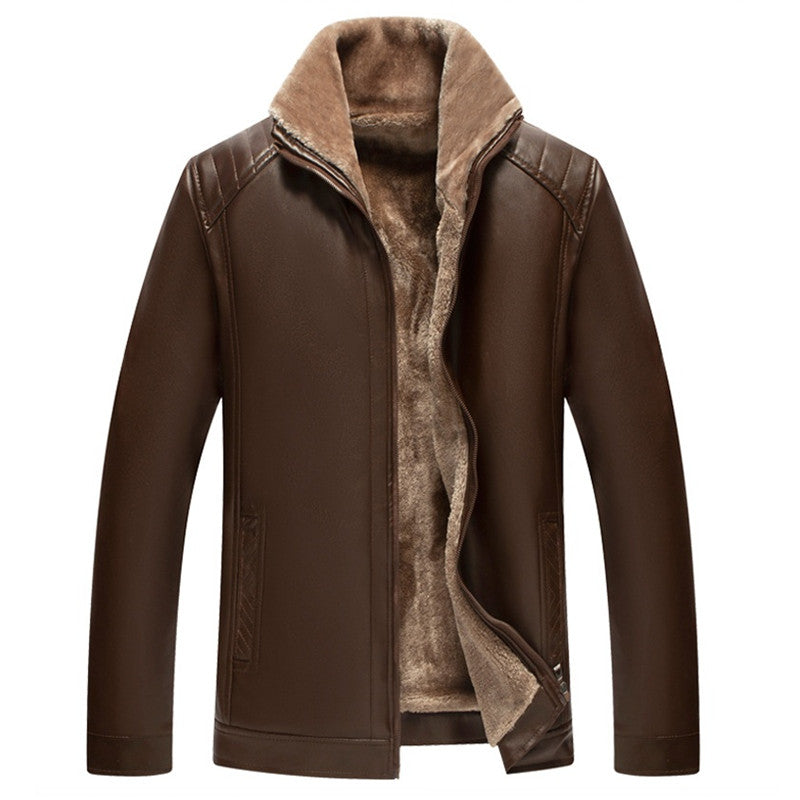Herrenjacke mit Stehkragen und durchgehendem Zipper | A&B - 4 - Annoboutique