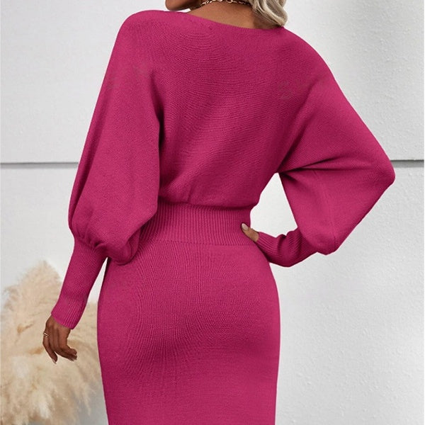 Elegantes Damen Outfit mit figurbetontem Schnitt und Puffärmeln | A&B - 6 - Annoboutique