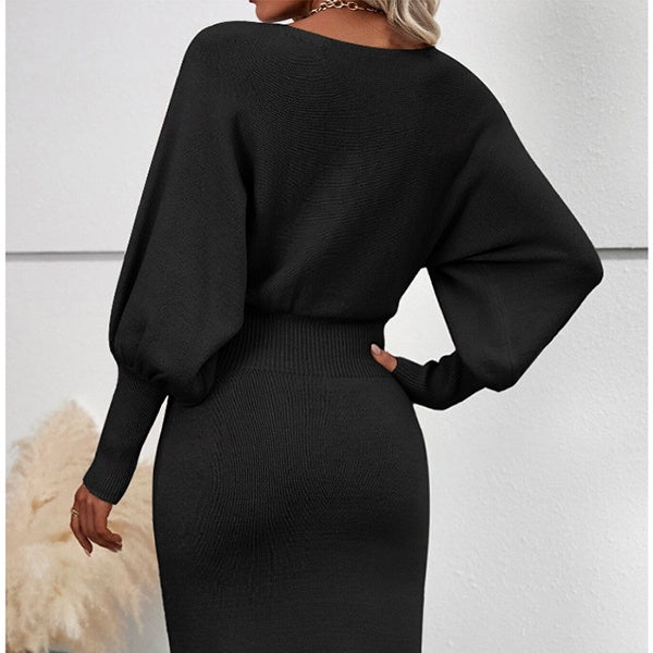 Elegantes Damen Outfit mit figurbetontem Schnitt und Puffärmeln | A&B - 10 - Annoboutique