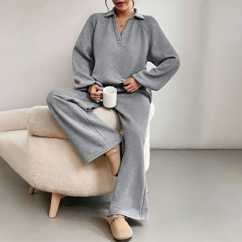 Damen Outfit mit entspanntem Schnitt und weitem Bein | A&B - 1 - Annoboutique