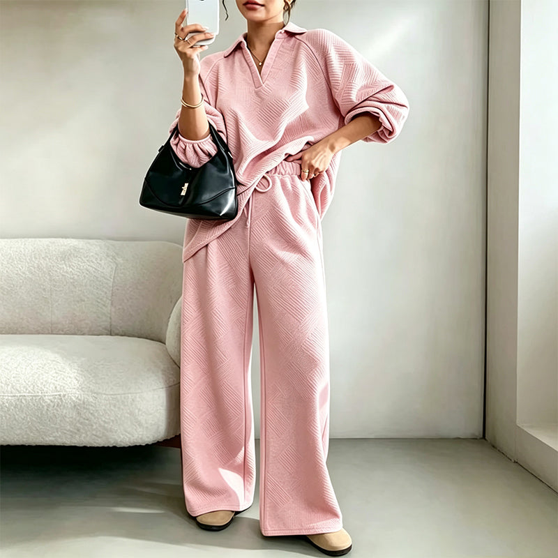 Damen Outfit mit entspanntem Schnitt und weitem Bein | A&B - 2 - Annoboutique