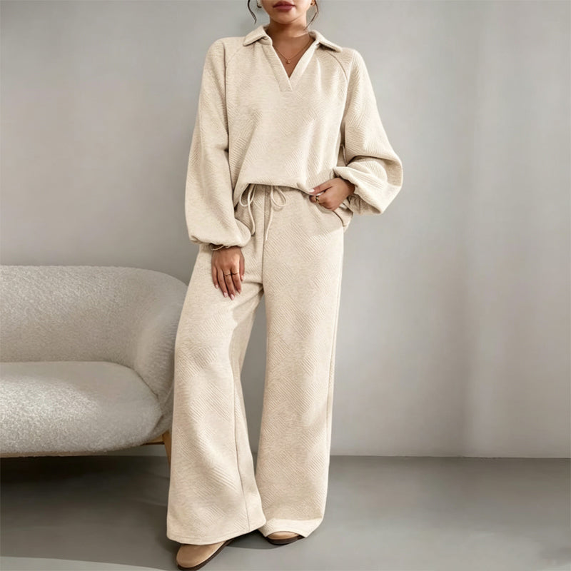 Damen Outfit mit entspanntem Schnitt und weitem Bein | A&B - 3 - Annoboutique
