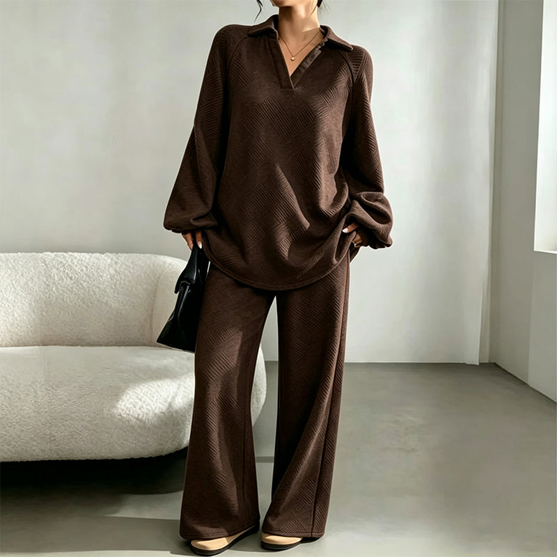 Damen Outfit mit entspanntem Schnitt und weitem Bein | A&B - 4 - Annoboutique