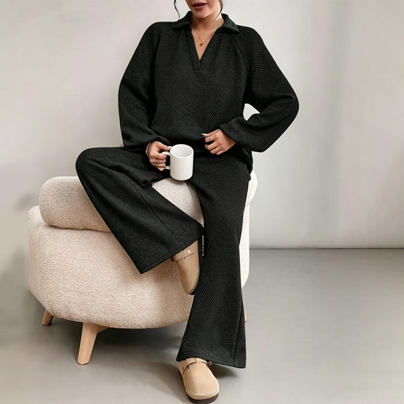 Damen Outfit mit entspanntem Schnitt und weitem Bein | A&B - 6 - Annoboutique