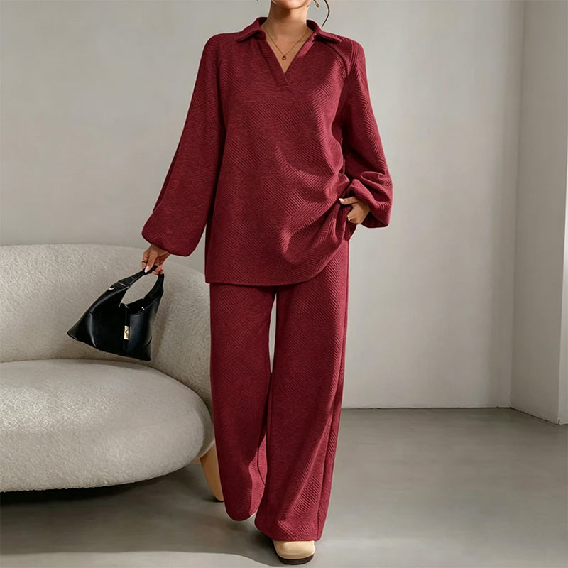 Damen Outfit mit entspanntem Schnitt und weitem Bein | A&B - 7 - Annoboutique