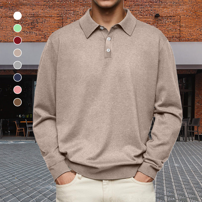 Pullover Herren mit klassischem Schnitt und elegantem Kragen | A&B - 1 - Annoboutique