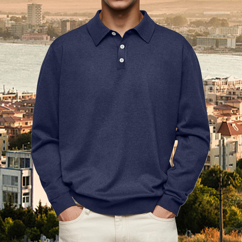 Pullover Herren mit klassischem Schnitt und elegantem Kragen | A&B - 3 - Annoboutique