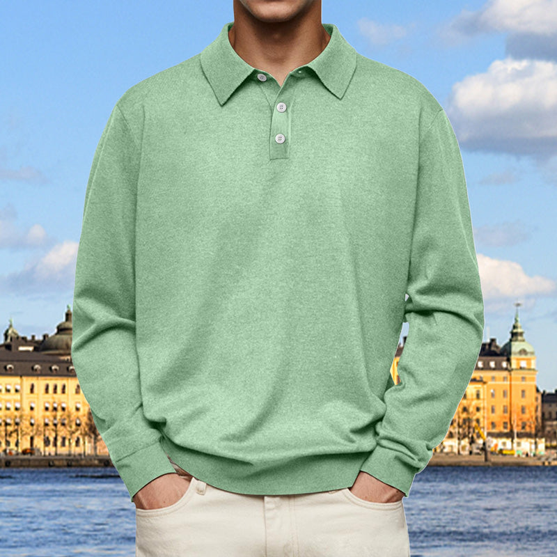Pullover Herren mit klassischem Schnitt und elegantem Kragen | A&B - 5 - Annoboutique