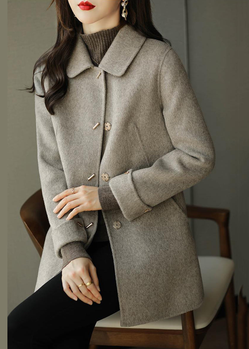Klassischer Wollmantel Damen mit eleganter Silhouette | A&B - 2 - Annoboutique