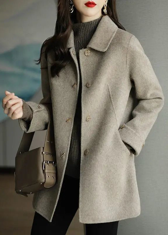 Klassischer Wollmantel Damen mit eleganter Silhouette | A&B - 3 - Annoboutique