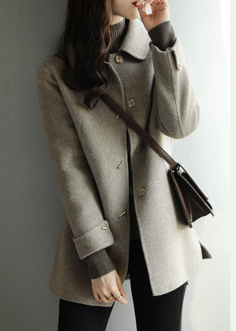 Klassischer Wollmantel Damen mit eleganter Silhouette | A&B - 4 - Annoboutique