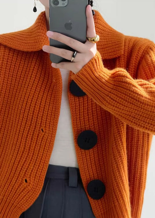 Cardigan Damen mit modischem Kragen und Knopfdetails | A&B - 4 - Annoboutique