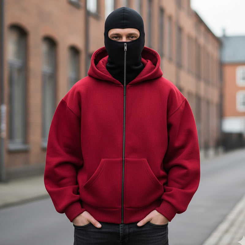 Hoodie Herren mit geräumiger Kapuze und praktischer Tasche | A&B - 4 - Annoboutique
