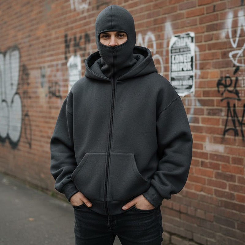 Hoodie Herren mit geräumiger Kapuze und praktischer Tasche | A&B - 5 - Annoboutique