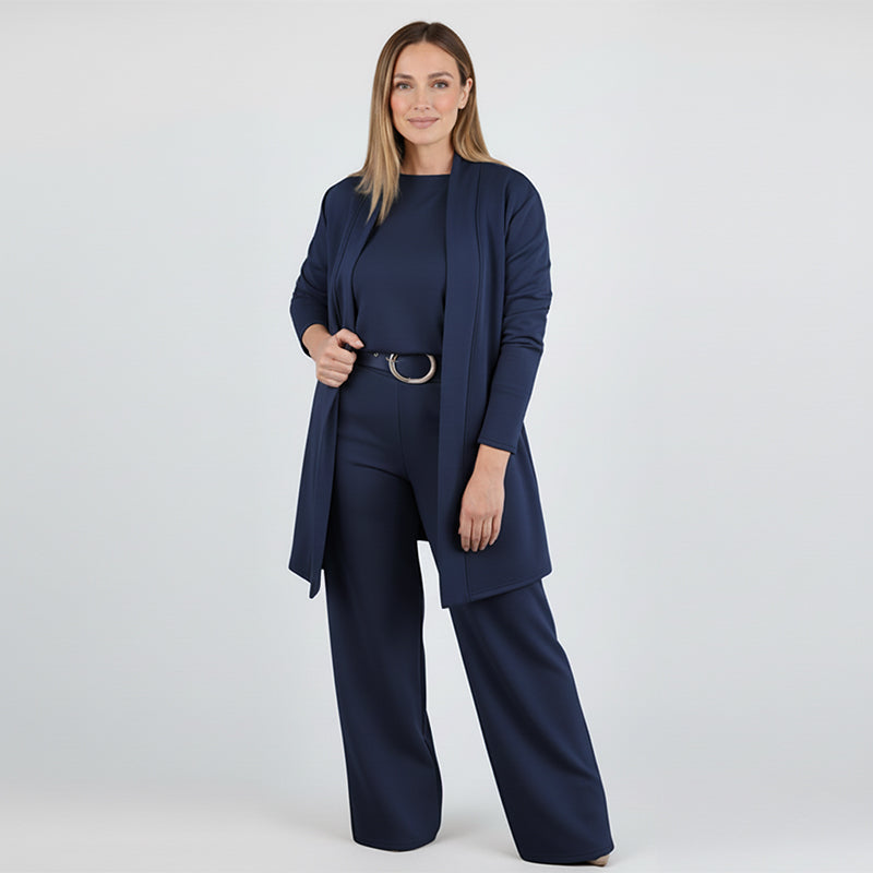 Lounge Set Damen mit Cardigan und weitem Schnitt | A&B - 9 - Annoboutique