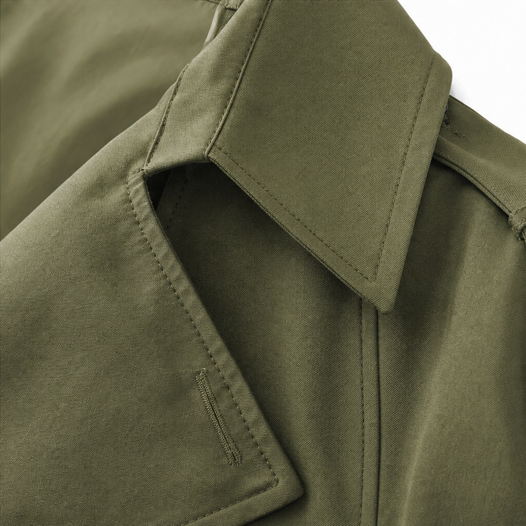 Trenchcoat Damen mit klassischem Schnitt und taillierendem Gürtel | A&B - 11 - Annoboutique