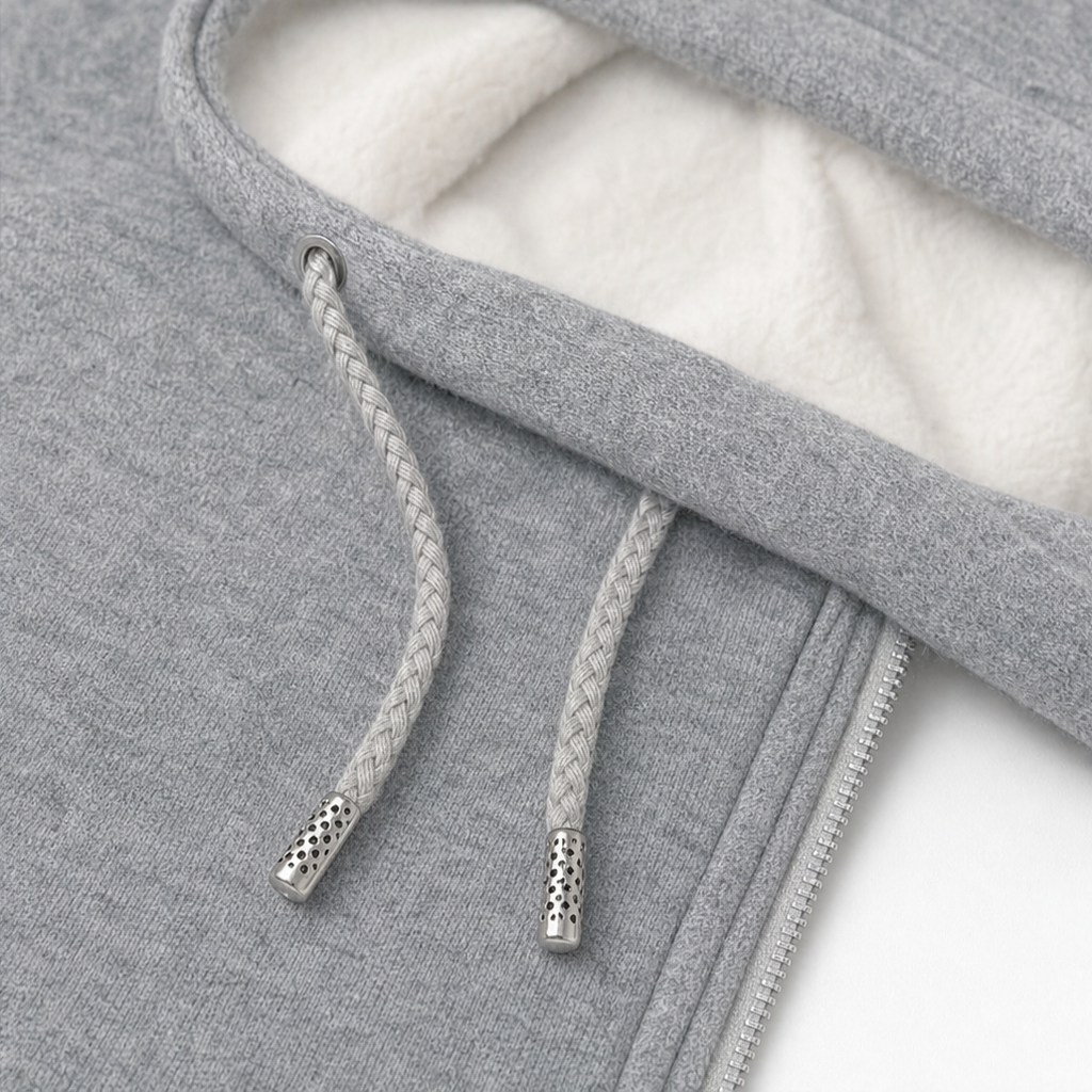 Damen Jacke mit Kapuze und strukturiertem Design | A&B - 10 - Annoboutique