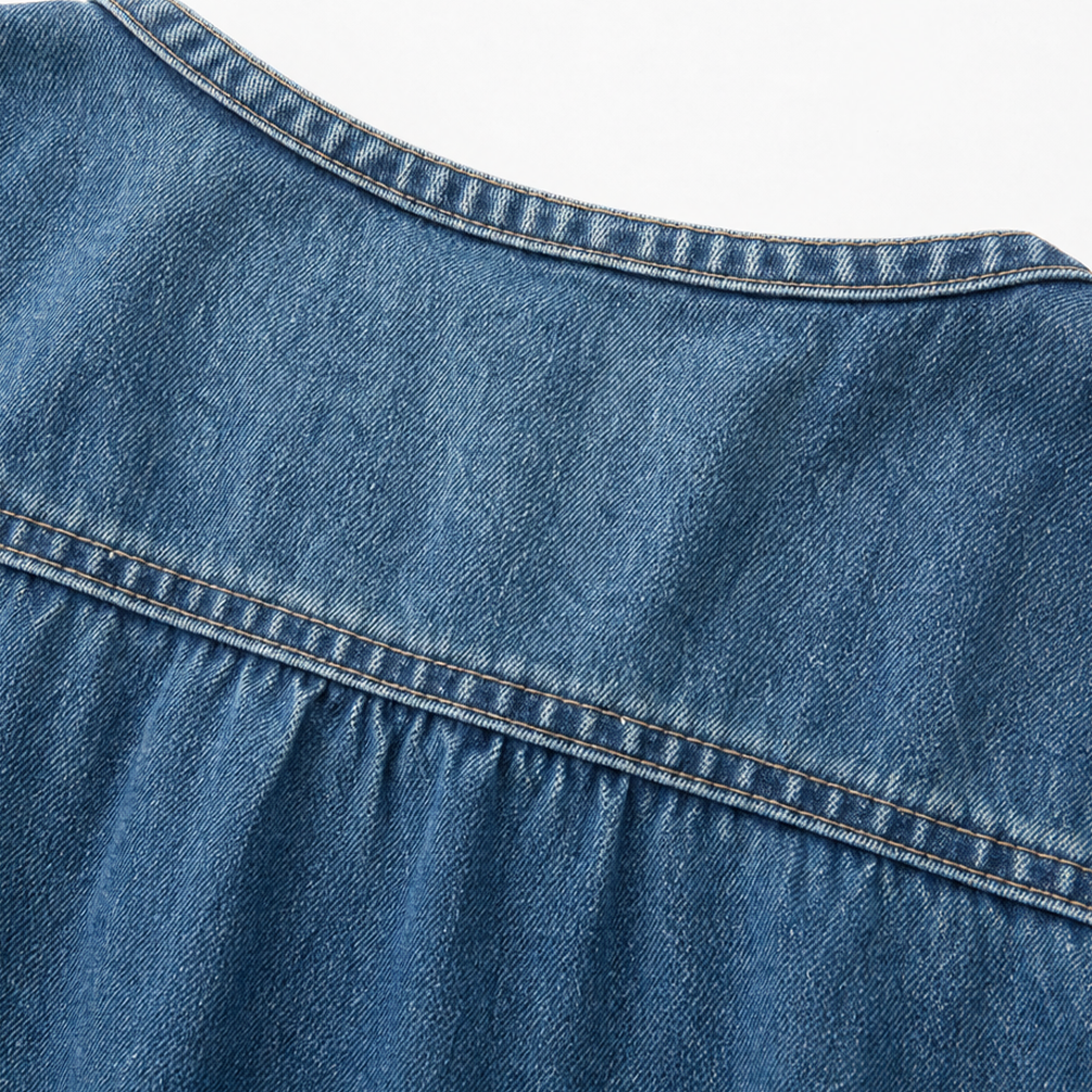 Luftiges Maxikleid für Damen mit Knopfdesign - J&B - 7 - Annoboutique