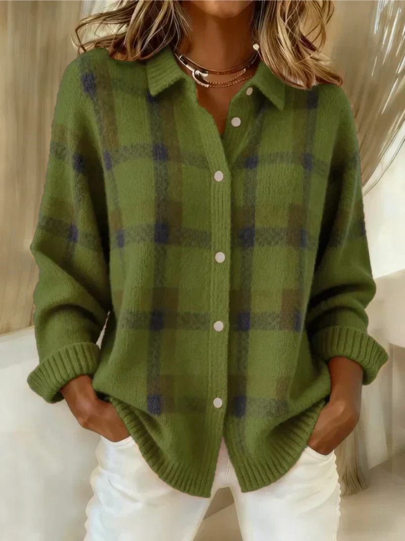 Pullover Damen mit lässigem Schnitt und Knopfverschluss | A&B - 6 - Annoboutique