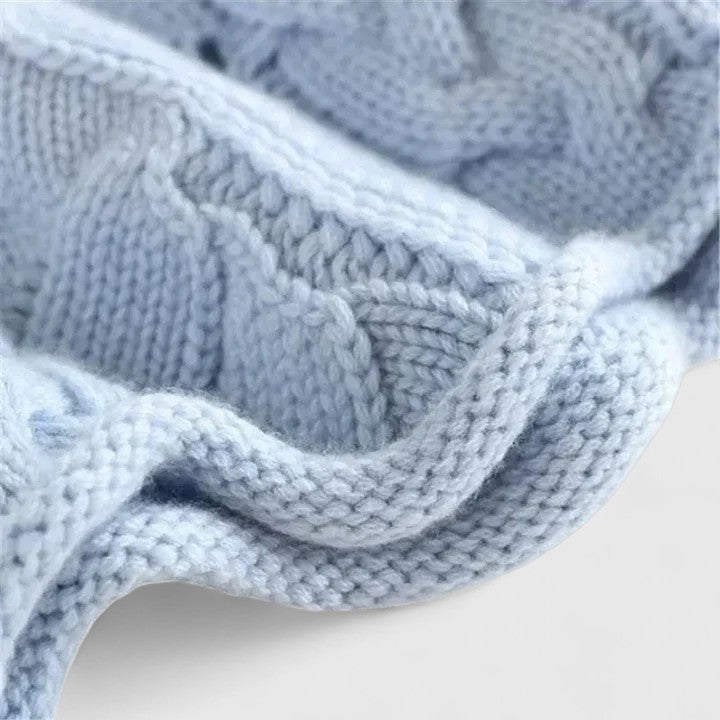 Pullover Damen mit Stehkragen und trendigem Kabelstrickdesign | A&B - 3 - Annoboutique