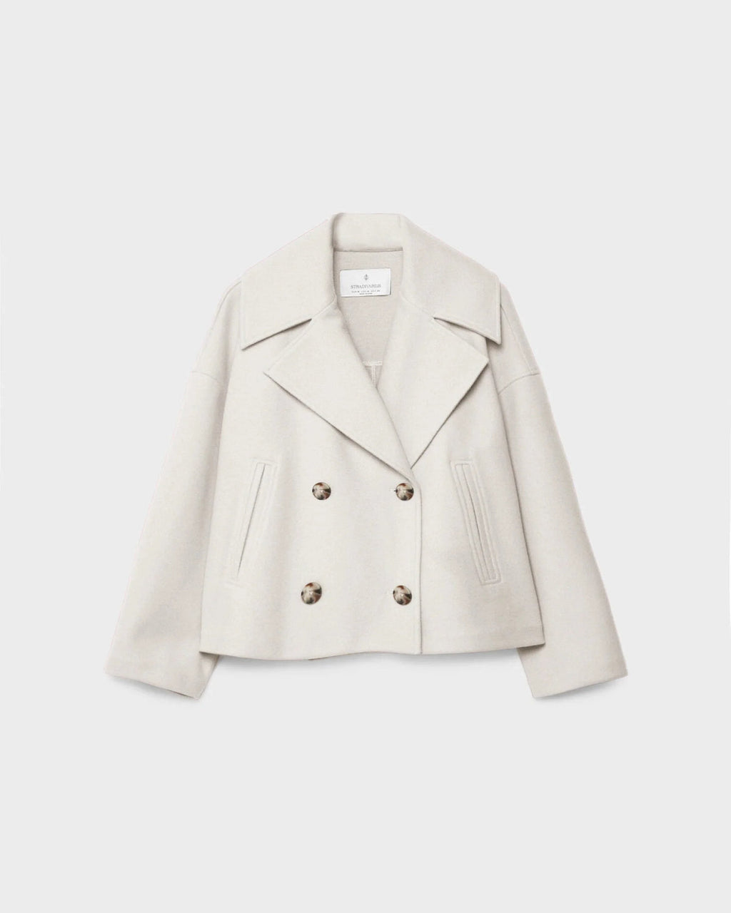 Damenjacke Kurz mit Doppelreiher und Revers | A&B - 7 - Annoboutique