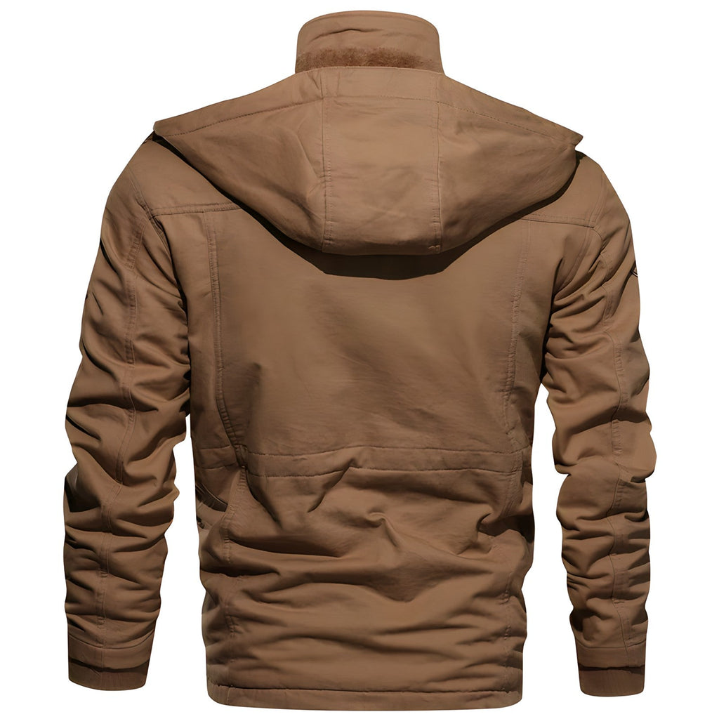 Herrenjacke mit militärischem Design und praktischen Taschen | A&B - 6 - Annoboutique