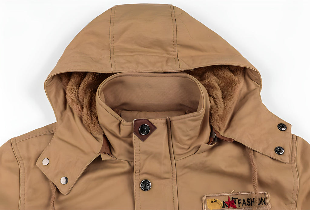 Herrenjacke mit militärischem Design und praktischen Taschen | A&B - 10 - Annoboutique